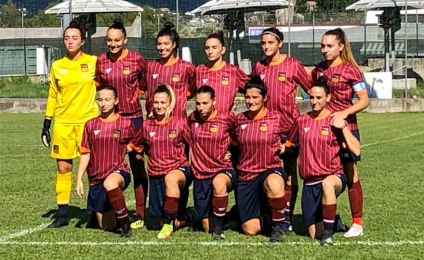 La Roma calcio femminile incanta Cosenza